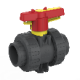 Zawór 2-drogowy kulowy 2W M1 BSP  PVC-U