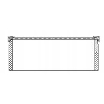 Otwór rewizyjny króciec PE dn75 PVC-U transparent