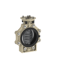 Zawór motylkowy Praher K4 PVC-U Płyta adaptera i typ uchwytu